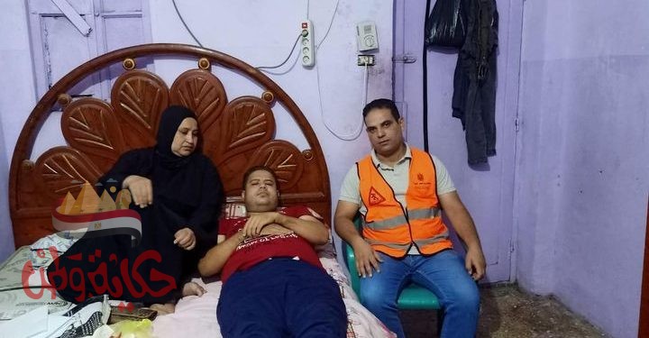 القباج توجه فريق التدخل السريع المركزي بتقديم أوجه الدعم لشاب مصاب بضمور في الكلي