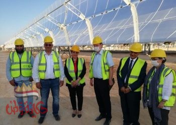 سفير الاتحاد الأوروبى فى زيارة مركزات الطاقة الشمسية التابعة لأكاديمية البحث العلمى ببرج العرب