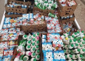 الفيــــــوم : ضبـــط علب زبادي وعبوات مشروب زبادو منتهي الصلاحية بأحد المخازن بالمشتل