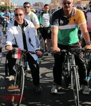 شباب مصر ، يهنئ مصر ، في عيد النصر “بماراثون الدراجات