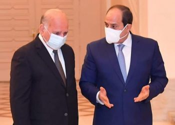 السيسي : يتلقى رسالة من السيد رئيس الوزراء العراقي، ويؤكد أن مصر داعمة للعراق الشقيقه