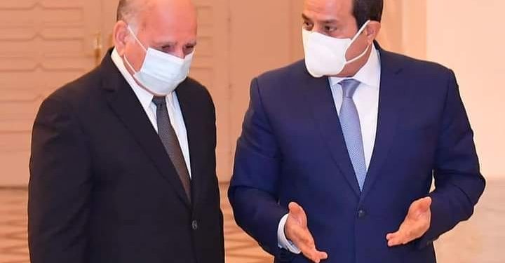 السيسي : يتلقى رسالة من السيد رئيس الوزراء العراقي، ويؤكد أن مصر داعمة للعراق الشقيقه