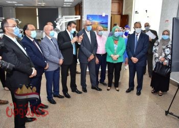 وزير التعليم العالي يفتتح الوحدات التعليمية والتدريبية بكلية طب الأسنان جامعة المنصورة