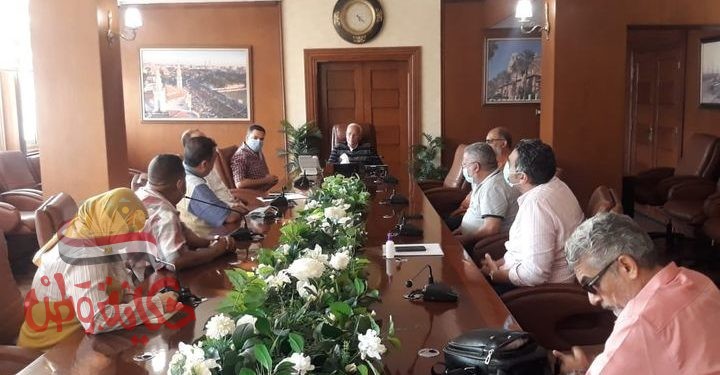 محافظ بورسعيد يستعرض معدلات التنفيذ الحالية لعدد من المشروعات الجارى تنفيذها .