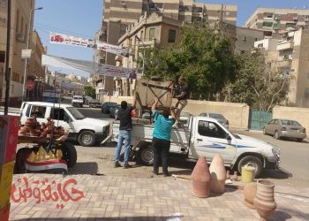 أسيوط : حملات مكثفة بحي شرق وغرب لإزالة كافة الاشغالات