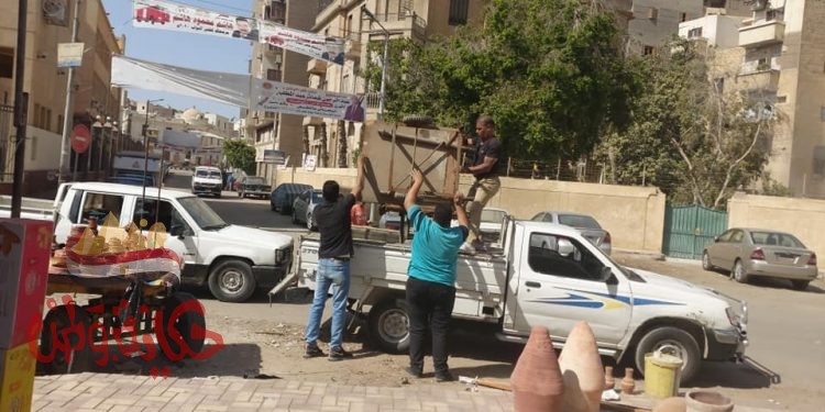 أسيوط : حملات مكثفة بحي شرق وغرب لإزالة كافة الاشغالات