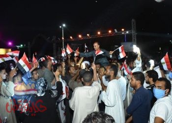 تظاهرة حب وتأيد من شعب أسوان للقيادة السياسية بمناسبة احتفالات انتصارات أكتوبر المجيدة