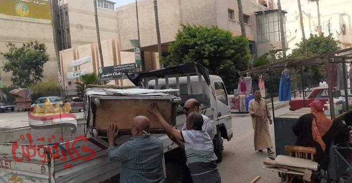 رفع ٣٣٦ حالة إشغال و٥٤٠ طن قمامة ومخلفات بدمنهور