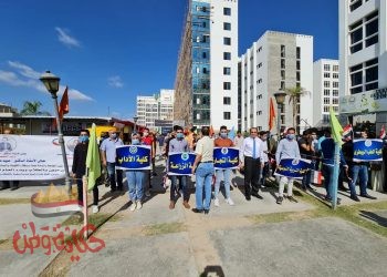 جامعة دمنهور تستقبل الطلاب بتحية العلم فى العام الجامعى الجديد