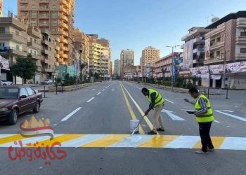 تخطيط وتجميل شوارع المحله الكبرى