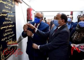 رئيس جامعة بني سويف يفتتح أعمال تطوير مبنى كلية الطب