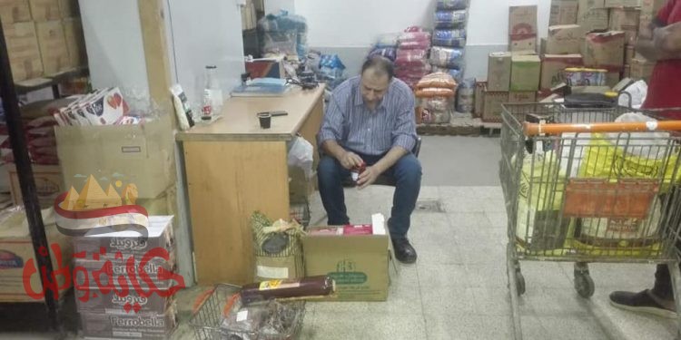 حملة تموينيه لضبط محل لبيع مستحضرات التجميل والكمامات المغشوشة بالمحلة الكبرى