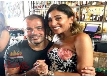 بصور ورسالة رومانسية.. دينا الشربيني تتغزل في عمرو دياب في عيد ميلاده