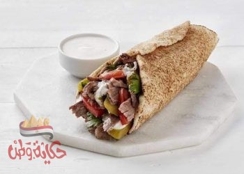 شاورما اللحم على طريقة المطاعم