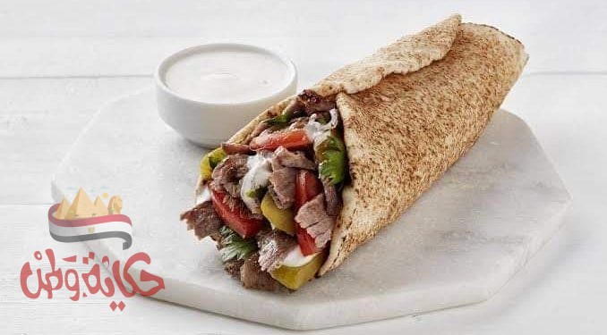 شاورما اللحم على طريقة المطاعم