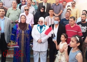 بالزغاريد والورود أهلي قرية البرنس بدسوق يستقبلون وكيل تعليم كفرالشيخ