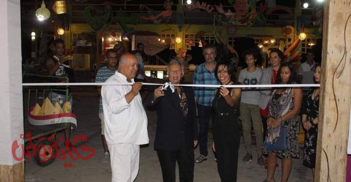 بالصور.. «هاني شنودة» يفتتح معرض ولاء حسان بدهب