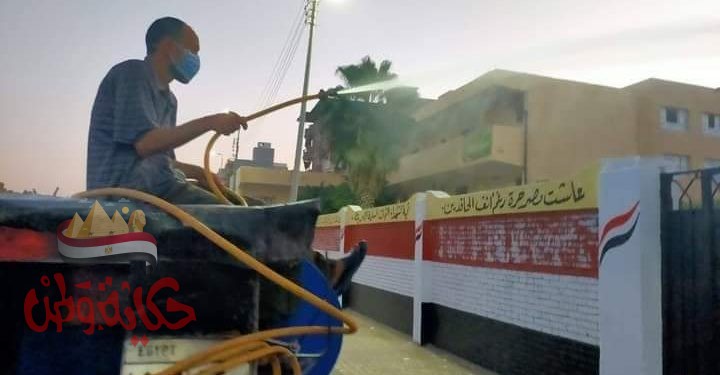 تحصين عدد ١٨٠ رأس ماشية ورفع ما يزيد عن ١٥٥ طن تراكمات بالمحمودية .