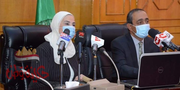 وزيرة التضامن وبشارة يضعان حجر الأساس لمستشفي الحكيم الخيري بالشيخ زايد