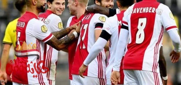 لاعبو أياكس خلال مباراة الدوري الهولندي