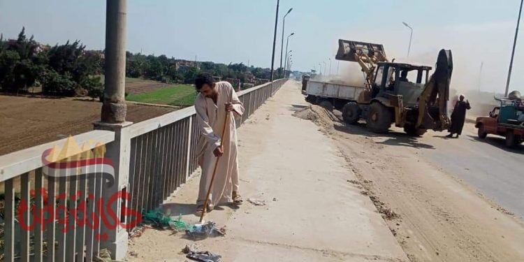 ازالة معوقات السير بالمنوفية