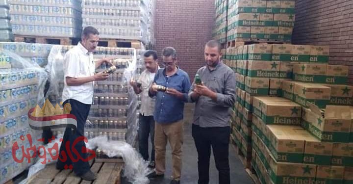تحرير 10 محاضر تموينية ومصادرة 2256 زجاجة خمور داخل مخزن بالمنيا الجديدة