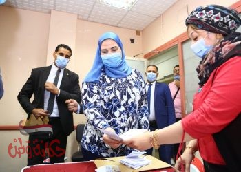 وزيرة التضامن تدلى بصوتها فى انتخابات مجلس النواب 2020 بالدقى