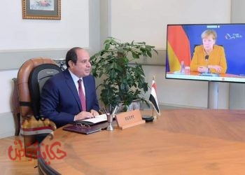 السيسي يتلقى اتصالاً هاتفياً عبر تقنية الفيديو كونفرانس من المستشارة الألمانية أنجيلا ميركل