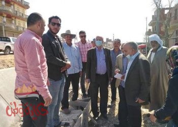 السعدى يتابع اعمال تبطين الترع بمحافظه البحيره