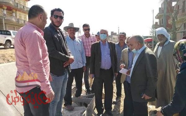 السعدى يتابع اعمال تبطين الترع بمحافظه البحيره