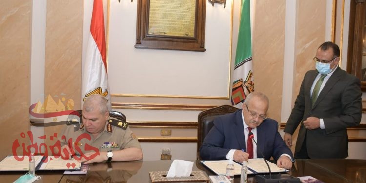 رئيس جامعة القاهرة يوقع بروتوكول تعاون مع الشركة الوطنية للإنتاج الحيواني