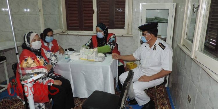 فحص العاملين بمديرية الأمن بالفيوم ضمن مبادرة علاج الأمراض المزمنة