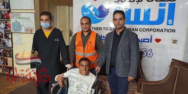 التدخل السريع يقدم الدعم لشاب من ذوي الاحتياجات الخاصة ونقله لاحد دور الرعاية