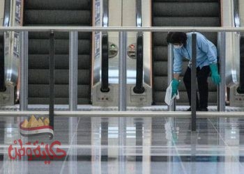 الجسيمات الموجودة في (كوفيد-19) تستقر على الأسطح