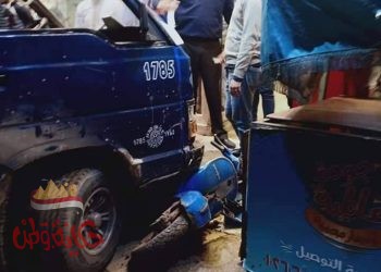 عاجل حادث مروع ميكروباص يدخل في محل الصعيدي بالمحله الكبري ويصيب الناس