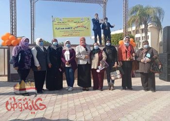 استمرار فعاليات حملة مناهضة العنف ضد المرأة بجامعة الفيوم