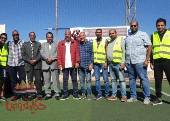 “لا للتنمر كلنا واحد” مبادرة مستقبل وطن الغردقة علي هامش نهائي دوري المدارس