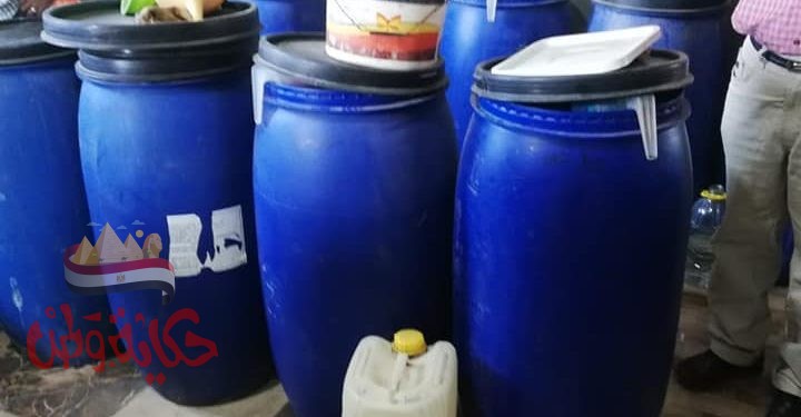 أبو هاشم يتصدى لصاحب مصنع لتصنيع المنظفات المغشوشة بكفر الزيات غربية