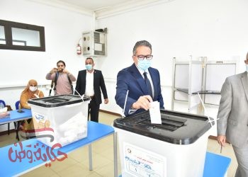 وزير السياحة يدلى بصوته فى انتخابات النواب 2020 بالرحاب