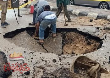 الهبوط الأرضي بطنطا المتكرر