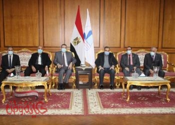 جامعة كفرالشيخ تستقبل فريق وحدة إدارة مشروعات تطوير التعليم العالي