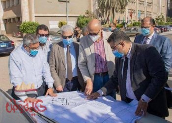 رئيس جامعة طنطا تابع الأعمال الجارية بمشروع تعلية مبنى “مدني” بكلية الهندسة