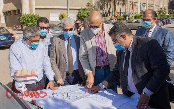 رئيس جامعة طنطا تابع الأعمال الجارية بمشروع تعلية مبنى “مدني” بكلية الهندسة