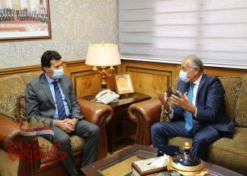 وزير الشباب والرياضة يلتقي رئيس نادى الفروسية بالجزيرة