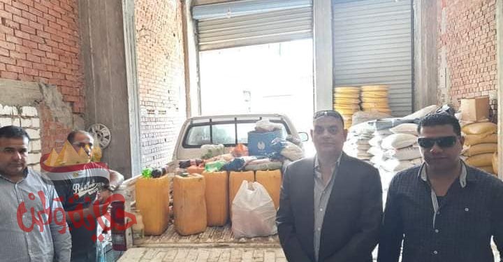 الرقابة التموينية : ضبـــط سلع غذائية منتهية الصلاحية وزيوت مجهولة المصدر ببندر الفيوم