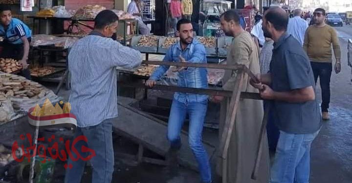 البحيرة : إزالة ١٤١ مخالفة إشغال طريق وتحرير ٧ محاضر بكفر الدوار