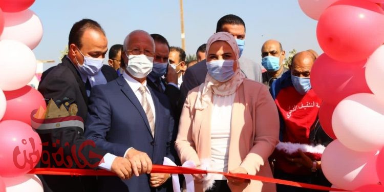 وزيرة التضامن تفتتح المرحلة الاولى من تطوير مؤسستي التثقيف الفكرى والرعاية الذاتية بالمرج
