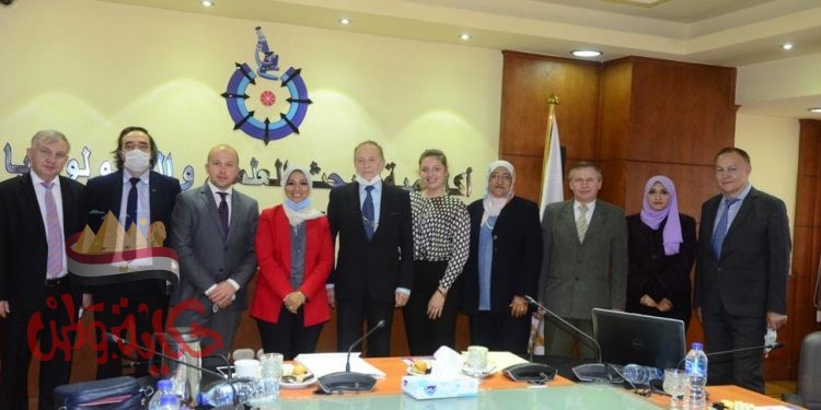 وفد من جمهورية بيلاروسيا في زيارة لأكاديمية البحث العلمي والتكنولوجيا