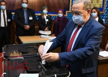 وزير الدولة للإنتاج الحربى يدلى بصوته فى المرحلة الثانية لاانتخابات النواب لعام 2020