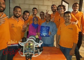 فريق هندسة حلوان يحصل علي جائزة Best Team Spirit في مسابقة دولية للروبوتات 